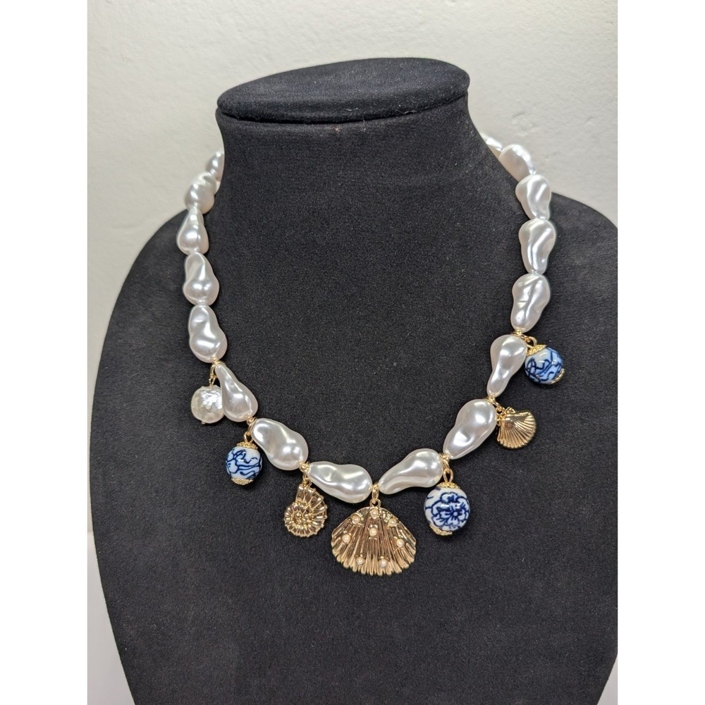 Big Baroque Pearls With Gold Plated necklace
